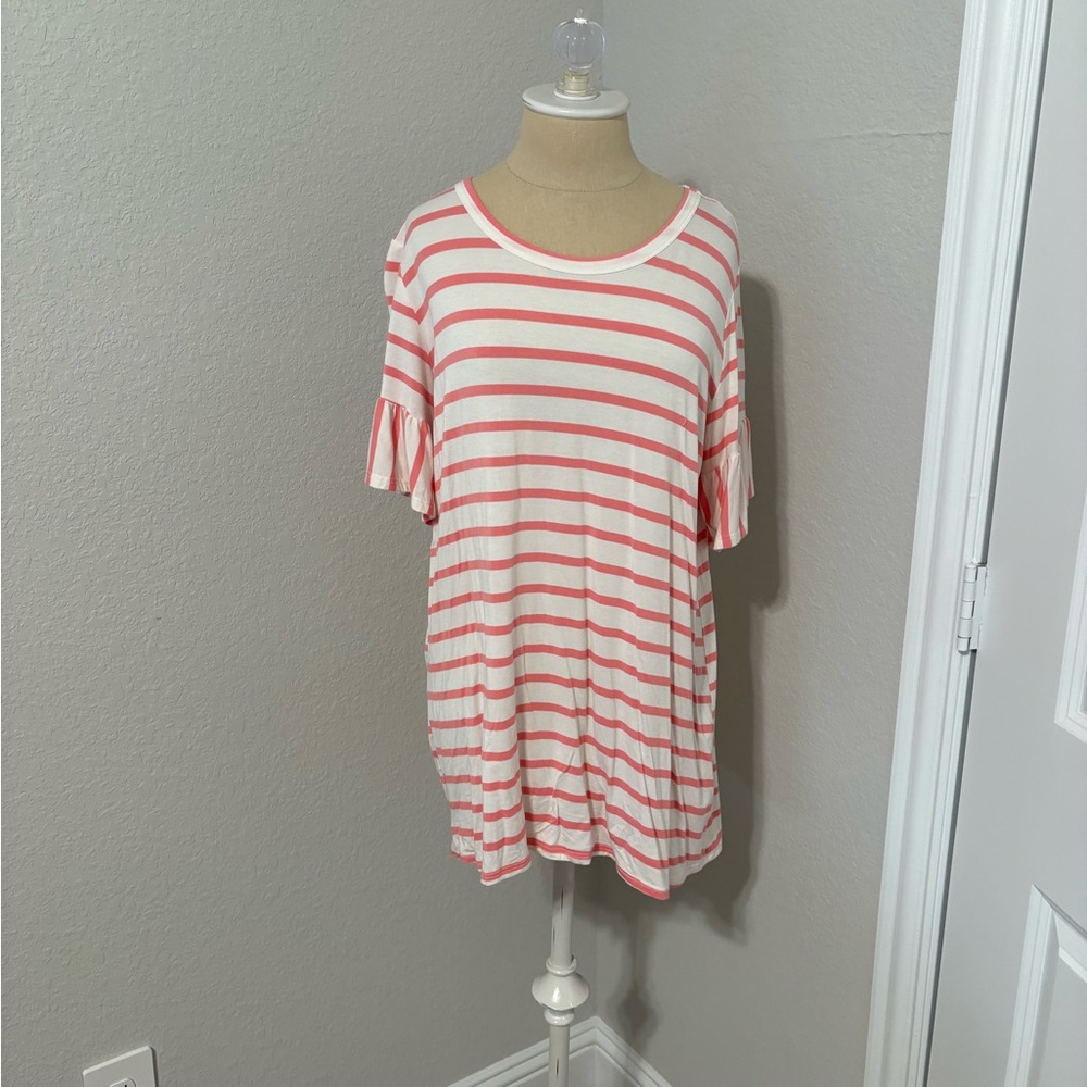 1.4.3. Story by Line Up Pink and White Striped Top